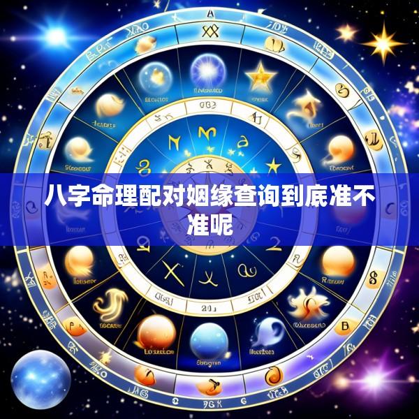 八字命理配对姻缘查询到底准不准呢
