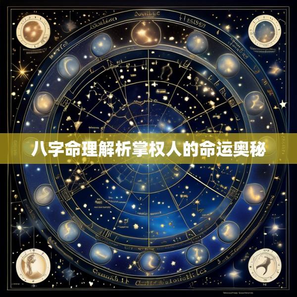 八字命理解析掌权人的命运奥秘