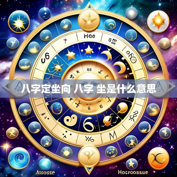 八字定坐向 八字 坐是什么意思