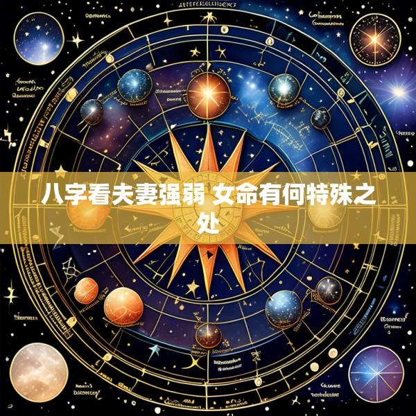 八字看夫妻强弱 女命有何特殊之处