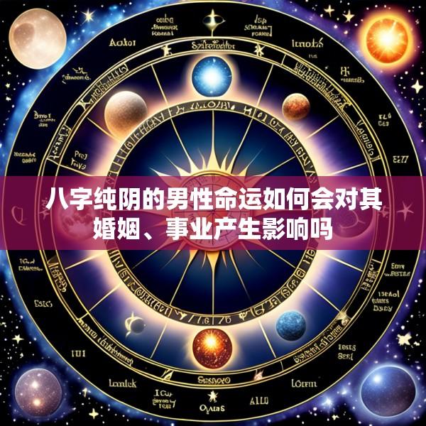 八字纯阴的男性命运如何会对其婚姻、事业产生影响吗