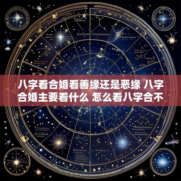 八字看合婚看善缘还是恶缘 八字合婚主要看什么 怎么看八字合不合