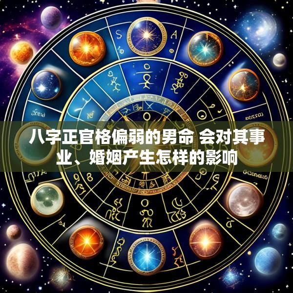 八字正官格偏弱的男命 会对其事业、婚姻产生怎样的影响