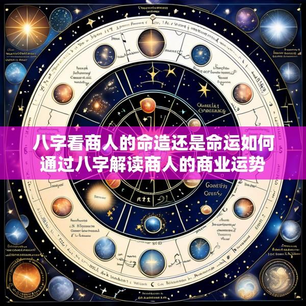 八字看商人的命造还是命运如何通过八字解读商人的商业运势
