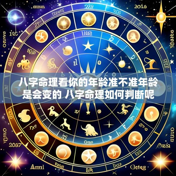 八字命理看你的年龄准不准年龄是会变的 八字命理如何判断呢