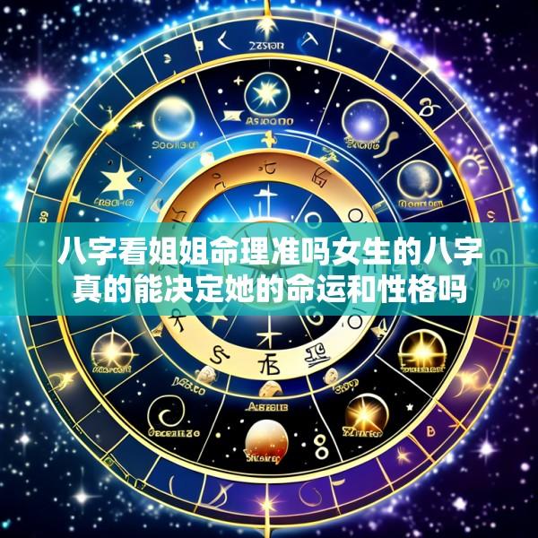 八字看姐姐命理准吗女生的八字真的能决定她的命运和性格吗