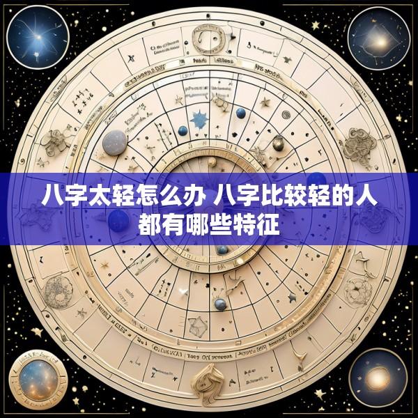 八字太轻怎么办 八字比较轻的人都有哪些特征