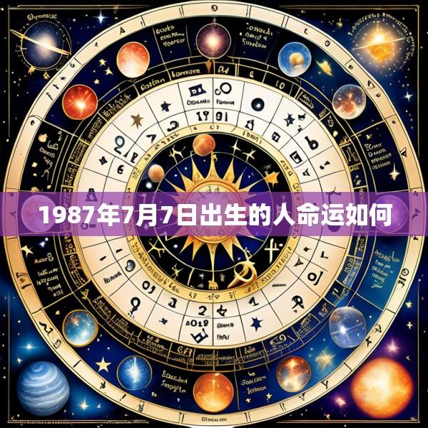 1987年7月7日出生的人命运如何