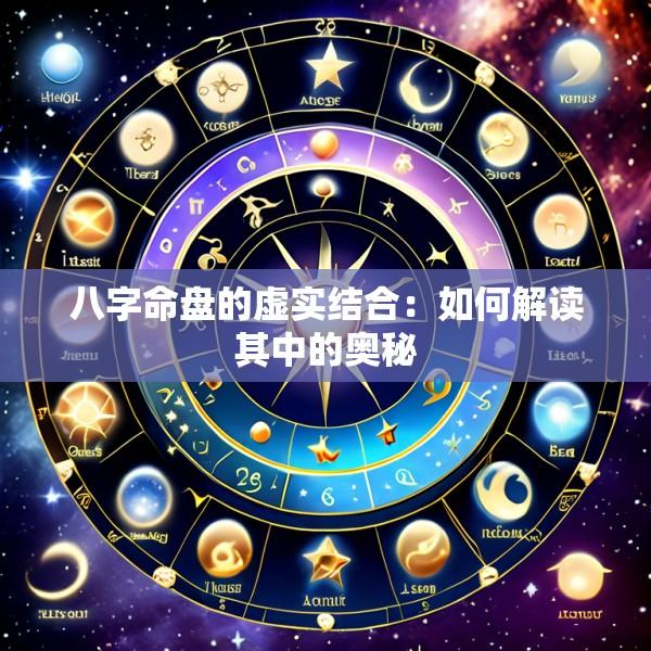 八字命盘的虚实结合：如何解读其中的奥秘