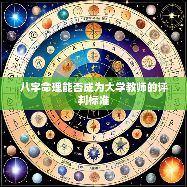 八字命理能否成为大学教师的评判标准