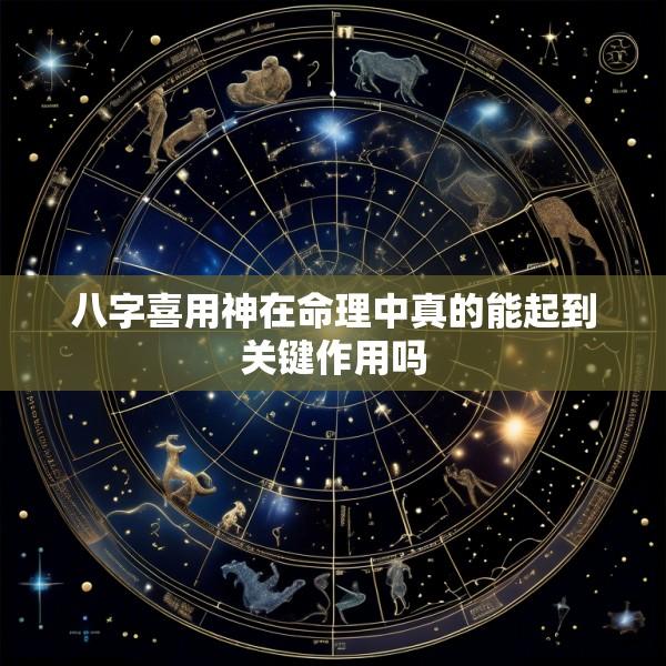 八字喜用神在命理中真的能起到关键作用吗