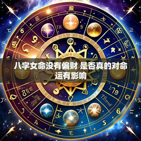 八字女命没有偏财 是否真的对命运有影响