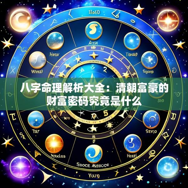八字命理解析大全：清朝富豪的财富密码究竟是什么
