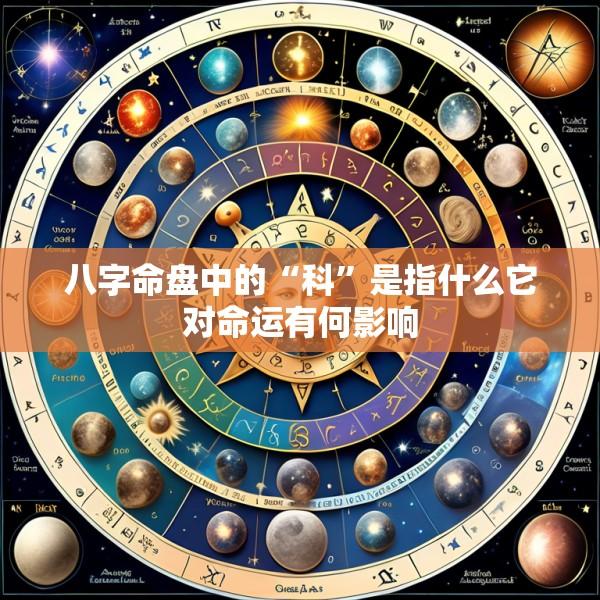 八字命盘中的“科”是指什么它对命运有何影响
