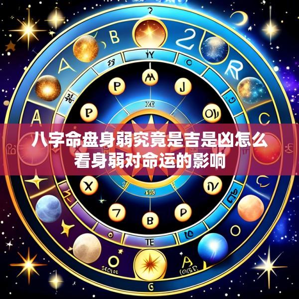 八字命盘身弱究竟是吉是凶怎么看身弱对命运的影响