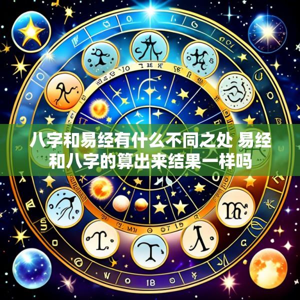 八字和易经有什么不同之处 易经和八字的算出来结果一样吗