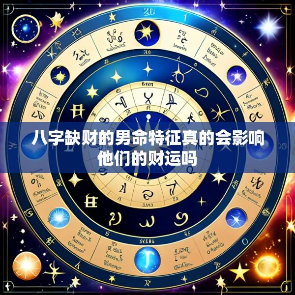 八字缺财的男命特征真的会影响他们的财运吗