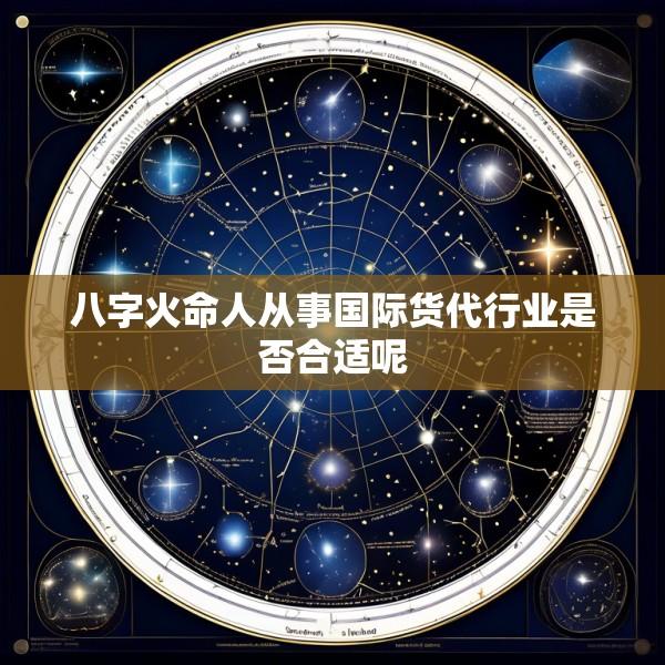 八字火命人从事国际货代行业是否合适呢