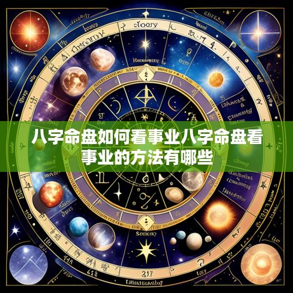 八字命盘如何看事业八字命盘看事业的方法有哪些