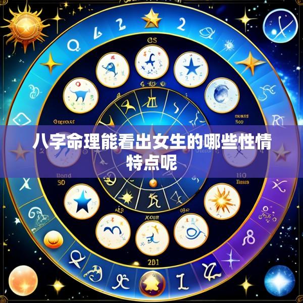 八字命理能看出女生的哪些性情特点呢