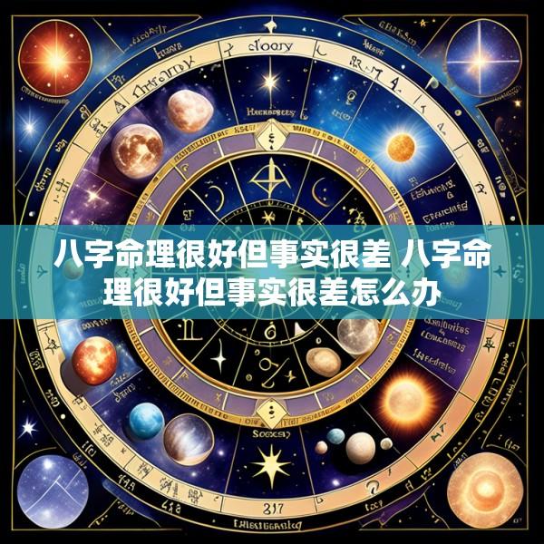 八字命理很好但事实很差 八字命理很好但事实很差怎么办