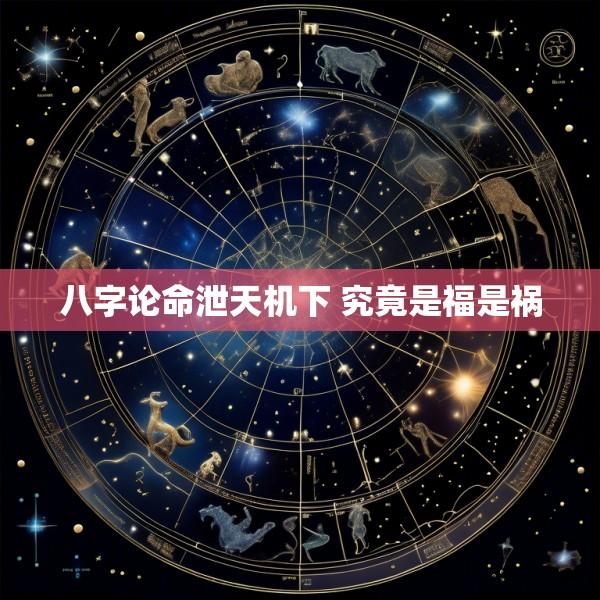 八字论命泄天机下 究竟是福是祸