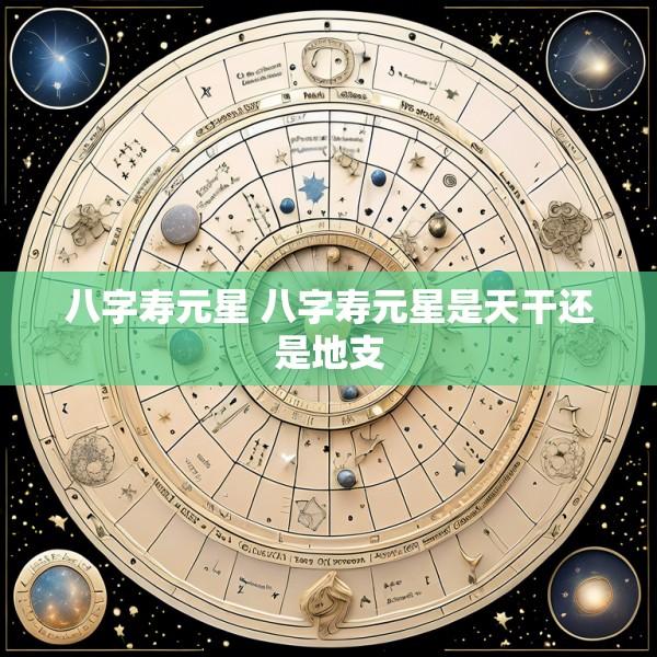 八字寿元星 八字寿元星是天干还是地支