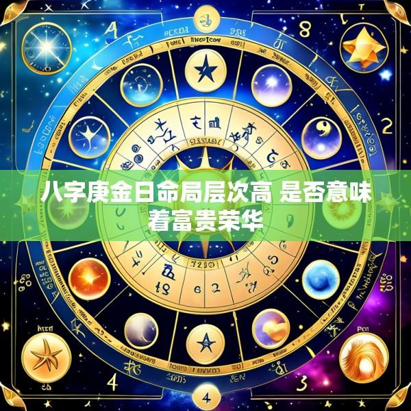 八字庚金日命局层次高 是否意味着富贵荣华