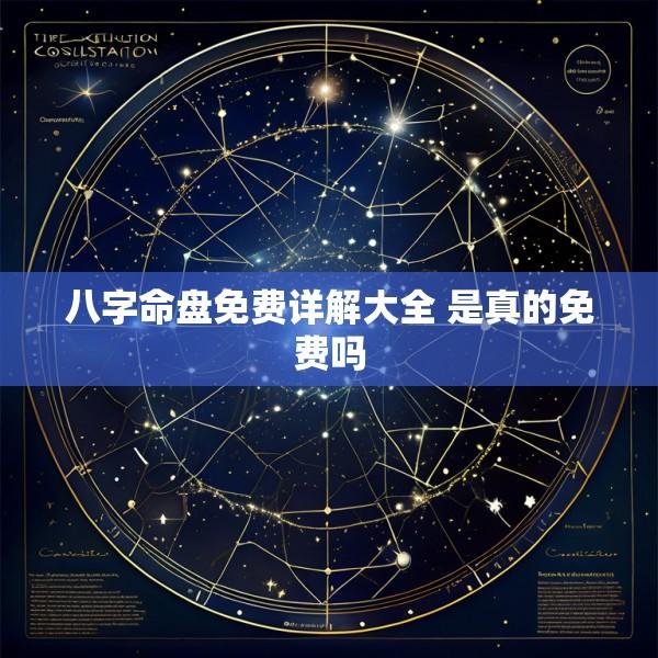 八字命盘免费详解大全 是真的免费吗