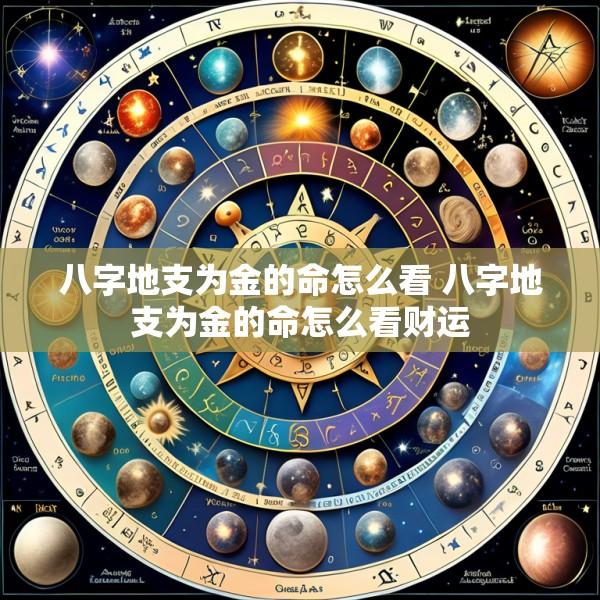 八字地支为金的命怎么看 八字地支为金的命怎么看财运