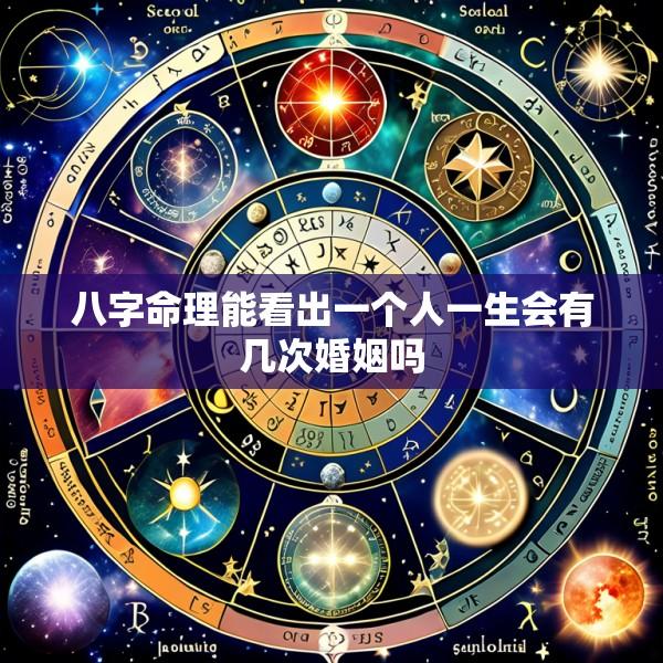 八字命理能看出一个人一生会有几次婚姻吗