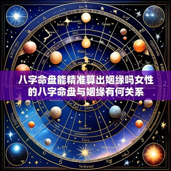 八字命盘能精准算出姻缘吗女性的八字命盘与姻缘有何关系