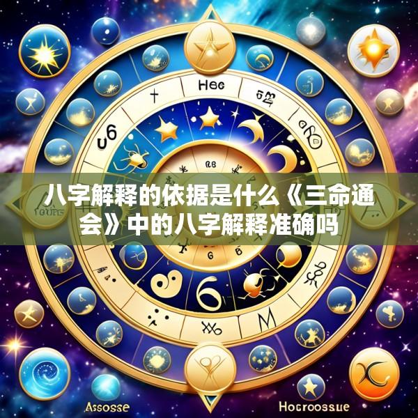 八字解释的依据是什么《三命通会》中的八字解释准确吗
