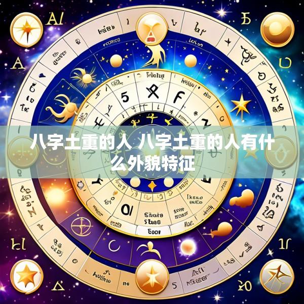 八字土重的人 八字土重的人有什么外貌特征