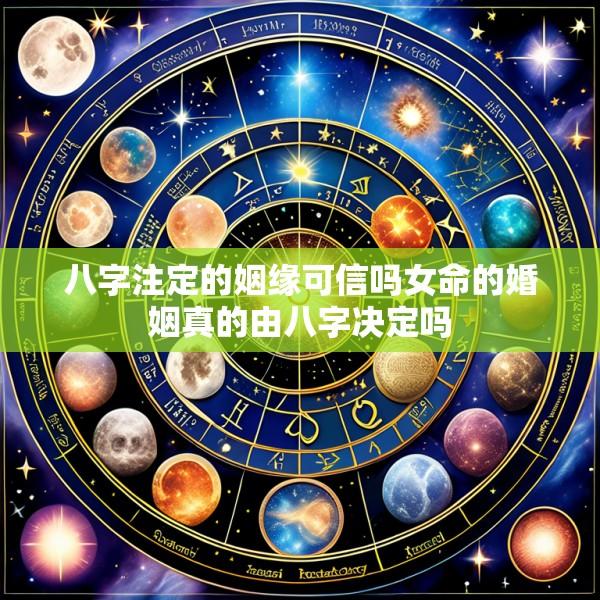 八字注定的姻缘可信吗女命的婚姻真的由八字决定吗