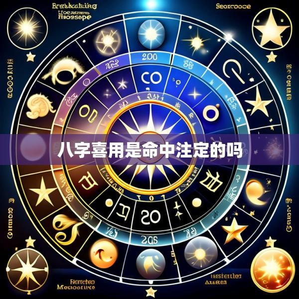 八字喜用是命中注定的吗
