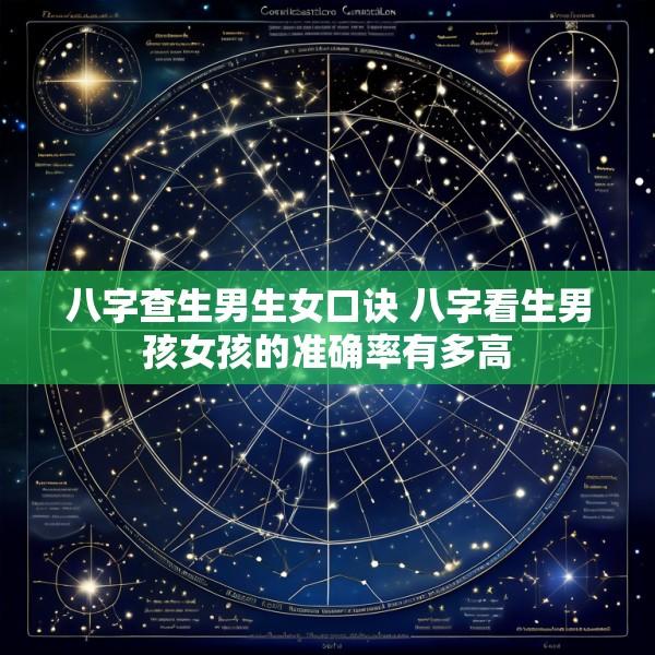 八字查生男生女口诀 八字看生男孩女孩的准确率有多高