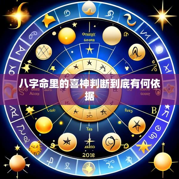 八字命里的喜神判断到底有何依据