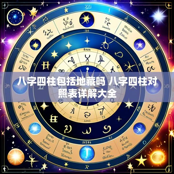 八字四柱包括地藏吗 八字四柱对照表详解大全
