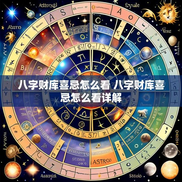 八字财库喜忌怎么看 八字财库喜忌怎么看详解