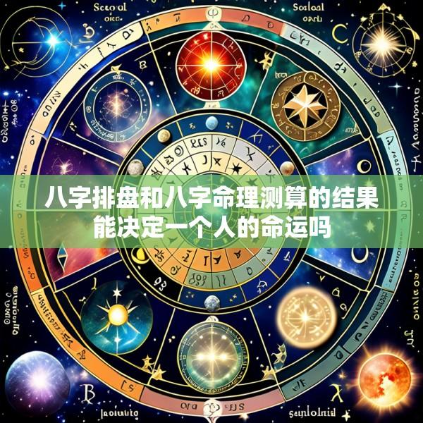 八字排盘和八字命理测算的结果能决定一个人的命运吗