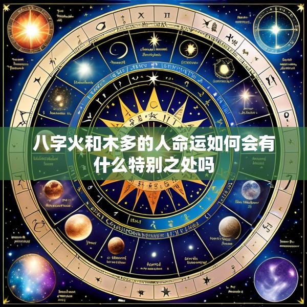 八字火和木多的人命运如何会有什么特别之处吗