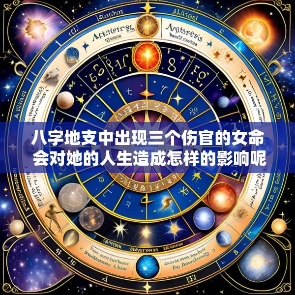 八字地支中出现三个伤官的女命 会对她的人生造成怎样的影响呢