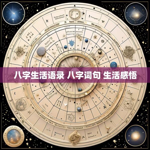 八字生活语录 八字词句 生活感悟