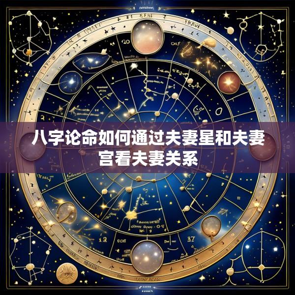 八字论命如何通过夫妻星和夫妻宫看夫妻关系