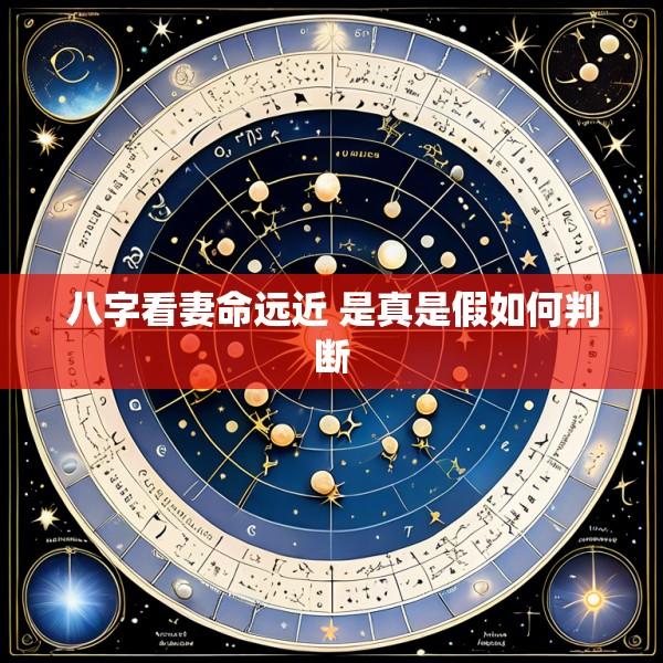 八字看妻命远近 是真是假如何判断