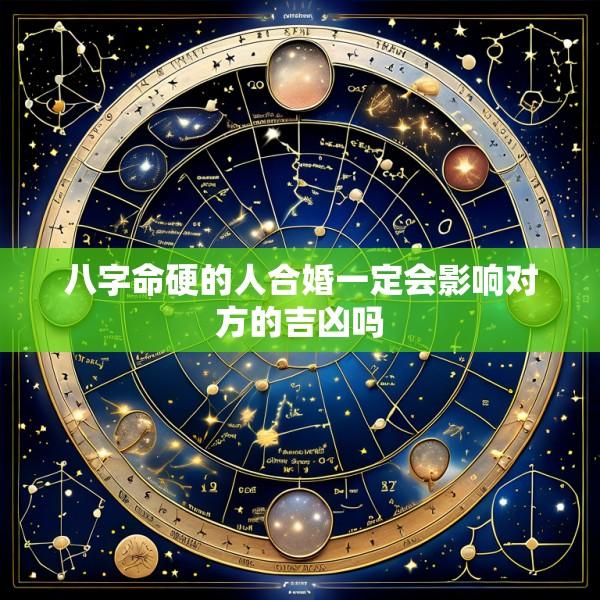八字命硬的人合婚一定会影响对方的吉凶吗