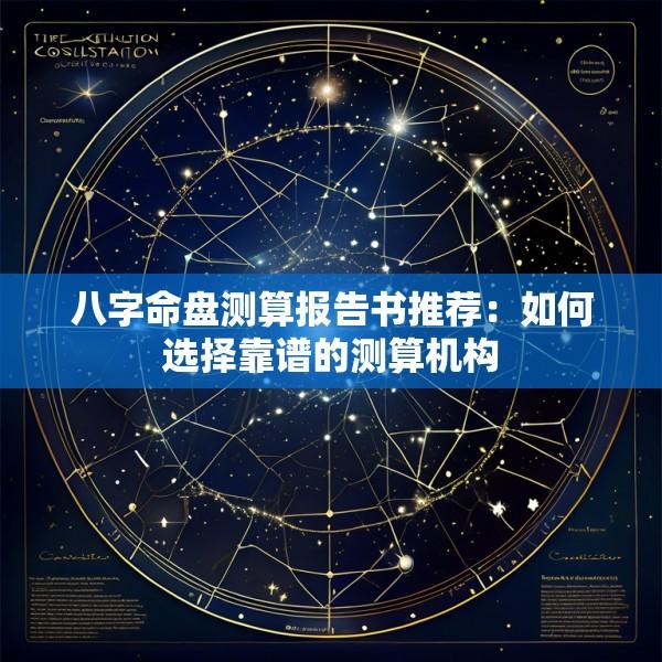 八字命盘测算报告书推荐：如何选择靠谱的测算机构
