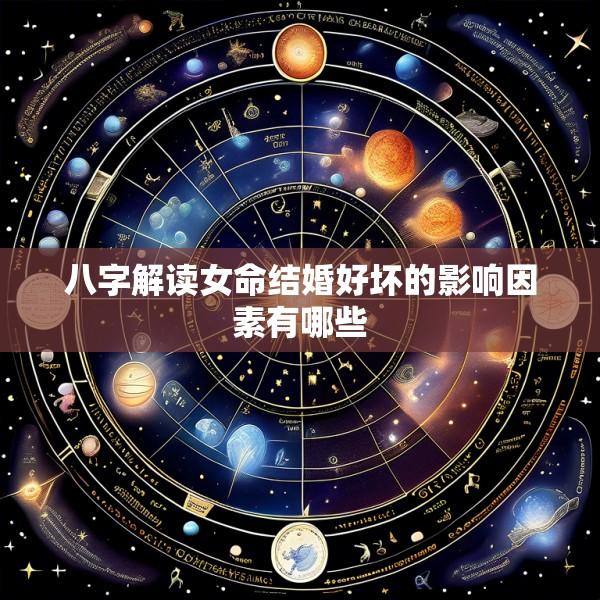 八字解读女命结婚好坏的影响因素有哪些