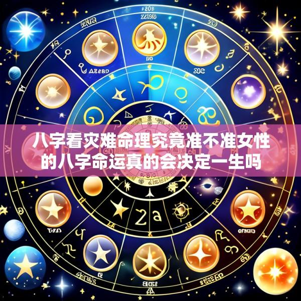 八字看灾难命理究竟准不准女性的八字命运真的会决定一生吗